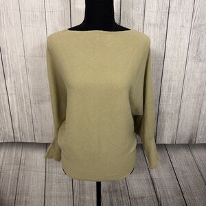 Kerisma Women's S/M Green Soft Dolman Batwing Ribbed Knit Pullover Sweater